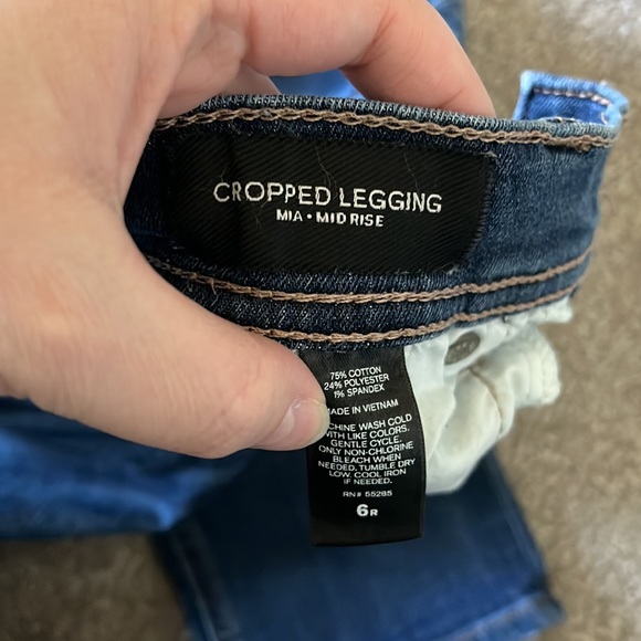 Express Jeans- Cropped Legging- Mia Mid Rise- 6R - Picture 5 of 5